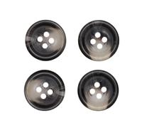 Rico Design Knopf grau 1,7cm strukturiert