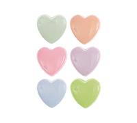 Rico Design Knopf Herz 1,1x1,1cm Pastell