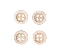 Rico Design Kokosnuss Knöpfe 4 Stück 10mm