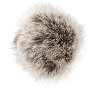 Rico Design Kunstfellbommel Premium schwarz-natur 10cm