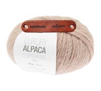 Rico Design LUXURY ALPACA SUPERFINE ARAN CAMEL Premium Wolle 50g edles Alpakagarn für leichte Pullover Cardigans Mützen Accessoires und gemütlichen Winterstrick mit mySearose Label