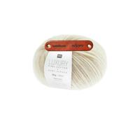 Rico Design LUXURY PIMA COTTON x BABY ALPACA Beige Premium Wolle 50g weiches Naturgarn für Pullover Tücher Accessoires und edle Ganzjahresprojekte mit mySearose Label
