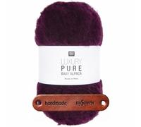Rico Design LUXURY PURE BABY ALPACA Bordeaux Premium Wolle 50g samtweiches Naturgarn für Pullover Tücher Mützen Accessoires und luxuriöse Lieblingsstücke mit mySearose Label