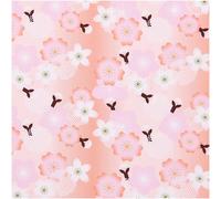 Rico Design Meterware Baumwoll-Popelin Kirschblüten Mix