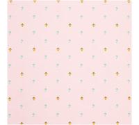 Rico Design Meterware Baumwoll-Popelin Pixel Blumen Rosa
