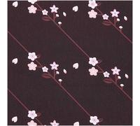 Rico Design Meterware Baumwoll-Popelin schwarz Sakura Zweige