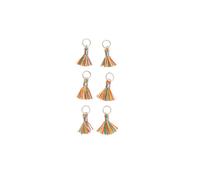 Rico Design Mini-Quasten mit Öse 1,1cm 6 Stück Multicolor