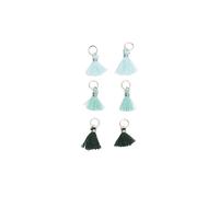 RICO-Design tap Mini Quasten, Türkis Blau Mix