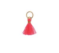 Rico Design Mix it Up - Jewellery Mini-Quaste 11mm Gold-Neonpink
