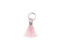Rico Design Mix it Up - Jewellery Mini-Quaste 11mm Silber-Rosa