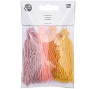 Rico Design Quasten 9cm Sunset 4 Stück Polyester Hängeschmuck für alle Gelegenheiten