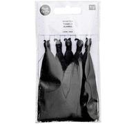 Rico Design Quasten fein 9cm 5 Stück Schwarz