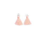 Rico Design Quasten mit Öse 2,2cm 2 Stück Neon-Pastell