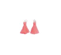 Rico Design Quasten mit Öse 2,2cm 2 Stück Neon-Pink
