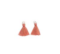 Rico Design Quasten mit Öse 2,2cm 2 Stück Rot-Pink