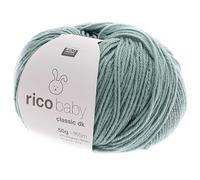 Rico Design Baby Classic DK Wolle, Garn, Baby Yarn, 50g, 165m, Acryl-Polyamid-Mischung, 50% Acryl, 50% Polyamid, 30° Feinwäsche, 3,5-4 Nadelstärke, Koralle, Silbergrau, Nude, Dunkelblau