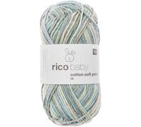 Rico Design Baby Cotton Soft Print dk 50g 125m grau/türkis
