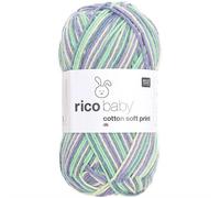 Rico Design Rico Baby Cotton Soft Print dk Veilchen-Grün