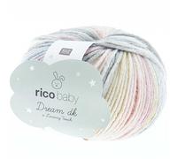 Rico Design Babywolle Baby Dream dk A Luxury Touch – weich, Farbverlauf, Beere-Blau Fb.011