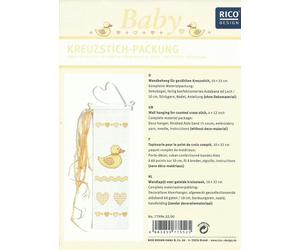 Rico Design - Rico Baby Stickpackung - Wandbehang 10x32cm - Entchen