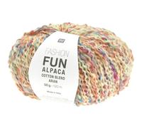 Rico Design Alpage Strickgarn und Baumwolle, Fashion Fun Alpaca Cotton Blend Aran