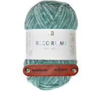Rico Design Ricorumi Nilli Nilli 17 türkis Premium Wolle 25g kuschelweich feines Chenillegarn für Amigurumi Häkelfiguren und kreative Dekoideen mit mySearose Label