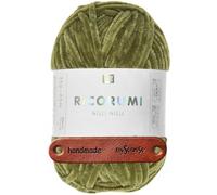 Rico Design Ricorumi Nilli Nilli 20 oliv Premium Wolle 25g kuschelweich feines Chenillegarn für Amigurumi Häkelfiguren und kreative Dekoideen mit mySearose Label