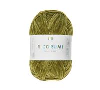 Rico Design Garn Ricorumi Nilli Nilli Chenille-Polyester für elegante Amigurumis 25 g Oliv