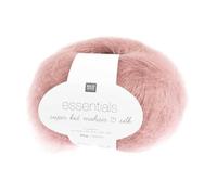 Rico Design Garn Essentials Super Kid Mohair Loves Silk – Mohair/Seide, 25 g, 200 m, altrosa