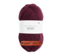 Rico Design SOCKENWOLLE PREMIUM 6-FÄDIG Burgund Premium Wolle 150g Strapazierfähiges Sockengarn für warme Strickprojekte Komfort Alltag Freizeit Geschenkidee mit mySearose Label
