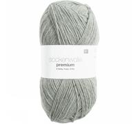 Rico Design Sockenwolle Premium 6-fädig Hellgrau