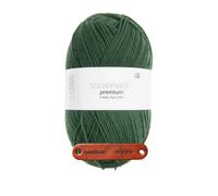 Rico Design SOCKENWOLLE PREMIUM 6-FÄDIG Loden Premium Wolle 150g Strapazierfähiges Sockengarn für warme Strickprojekte Komfort Alltag Freizeit Geschenkidee mit mySearose Label