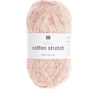 Rico Design Socks Cotton Stretch - Sockenwolle 100g 390m Nadelstärke 2.0-3.0 für ein Paar Socken, Strickwolle, Stricken Pinky