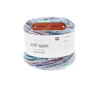 Rico Design SOCKS SOFT SPIN 6-FÄDIG SUPERWASH COOL COLOURS Premium Wolle 150g Weiches Sockengarn Farbverlauf für warme Strickprojekte Komfort Freizeit Geschenkidee mit mySearose Label