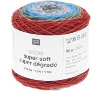 Rico Design Socks Super Soft Super Farbverlaufswolle 4 Fäden