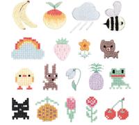 Rico Design Stick and Stitch Stickpackung Pixel Art Mix vorgezeichnet