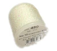 Rico Design Stickgarn Metallic Nr. 10, Fb. 480 weiß irisierend