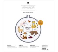 Kit Kreuzstich Geburt Tiere 25,4 cm