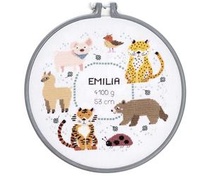 Rico Design Stickpackung Geburtsbild Tiere