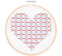 Rico Design Stickpackung Sashiko Herz