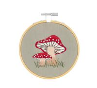 Stickpackung Vorgezeichnet Shroom kleine Pilze inkl. Stickring Ø 10 cm / Bei Hugendubel