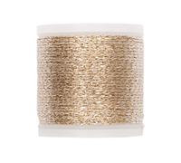 Rico Design Sticktwist Metallic No. 20 Gold 50m Sticken Stickerei Nähgarn-Set