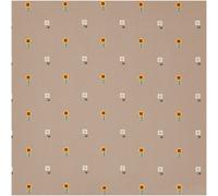 Rico Design Stoffabschnitt Baumwoll-Popelin Pixel Blumen Puder