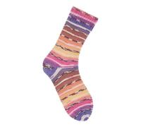 Rico Design Superba Bamboo Strickwolle 4-fädig 100g 420m Nadelstärke 2-3 für Socken Ganzjährig Waschbar 40°C 50% Schurwolle 25% Polyamid 25% Viskose Farbe 056