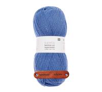 Rico Design SUPERBA BAMBOO UNI SUPERWASH 4-FÄDIG 02 HELLBLAU Premium Wolle 100g Sockengarn für atmungsaktive Strickprojekte Freizeit Geschenkidee mit mySearose Label