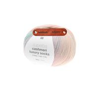 Rico Design SUPERBA CASHMERI LUXURY SOCKS 4-FÄDIG 32 MARSHMELLOW Premium Wolle 100g Luxuriöses Kaschmir Sockengarn für besonders weiche Strickprojekte Freizeit Geschenkidee mit mySearose Label