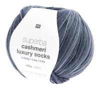 Rico Design Superba Cashmeri Luxury Socks 4fädig Blau
