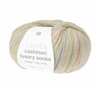 Rico Design Superba Cashmeri Luxury Socks 4fädig Colourful Pastels