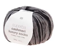 Rico Design Superba Cashmeri Luxury Socks 4fädig Grau