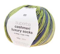 Rico Design Superba Cashmeri Luxury Socks 4fädig Grün